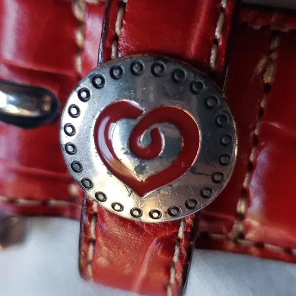 Vintage Brighton leather and fabric heart & B belt, size 30 - Picture 12 of 12